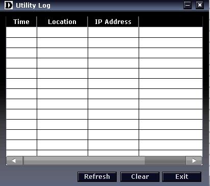 4 SmartConsole Utility D-Link Web Smart Switch User Manual received and IP Address denotes where it comes from. Click Refresh to redisplay all log entries, click Clear to clear all log entries.