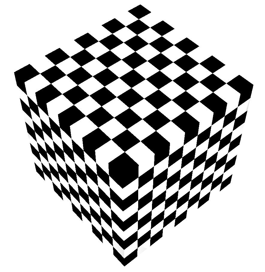 Black and white voxels can each be updated as a group. This can be used for vectorized computation.