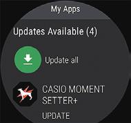 WSD-F0 Pairing the watch with your smartphone Watch settings Steps in the procedure Run the Tutorial displayed by Google. Update to the latest versions of the Casio apps.