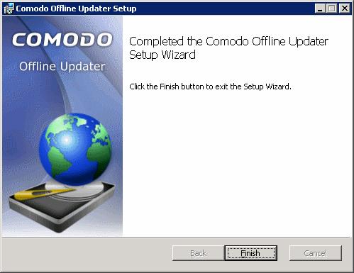 A setup status dialog box is displayed. You will see a progress bar indicating that files are being installed. 5.