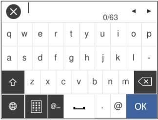 To enter a value in a field, tap the field to display the on-screen keyboard.