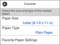 Paper Source Settings option Available settings Description Ink Drying Time Standard Sets the amount of time required for drying ink after printing Long on one side of the paper before printing the
