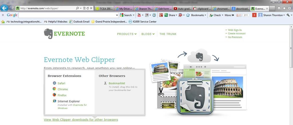 If not- Click on the green hyperlink that says: View Web Clipper download for