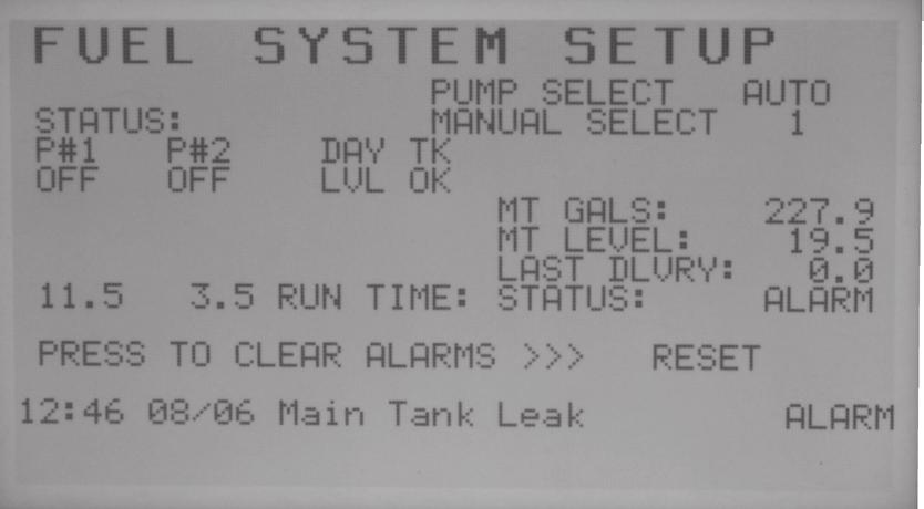 Configuration Fuel System Setup System Status Tank Calibration Tuning Parameters Blockware The