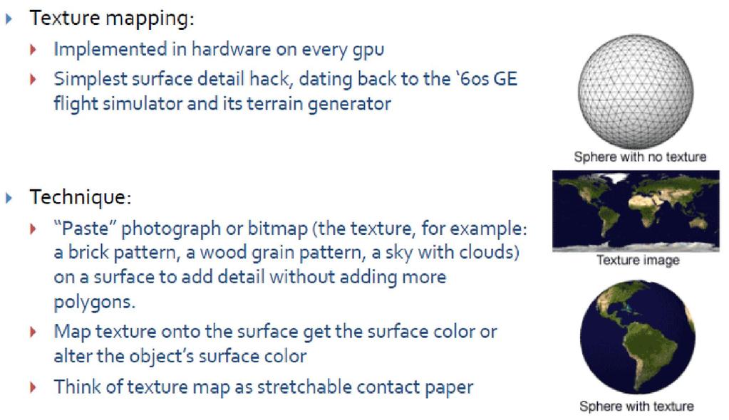 19 Texture Mapping Overview [1]: Technique Adapted from slides 2010 van