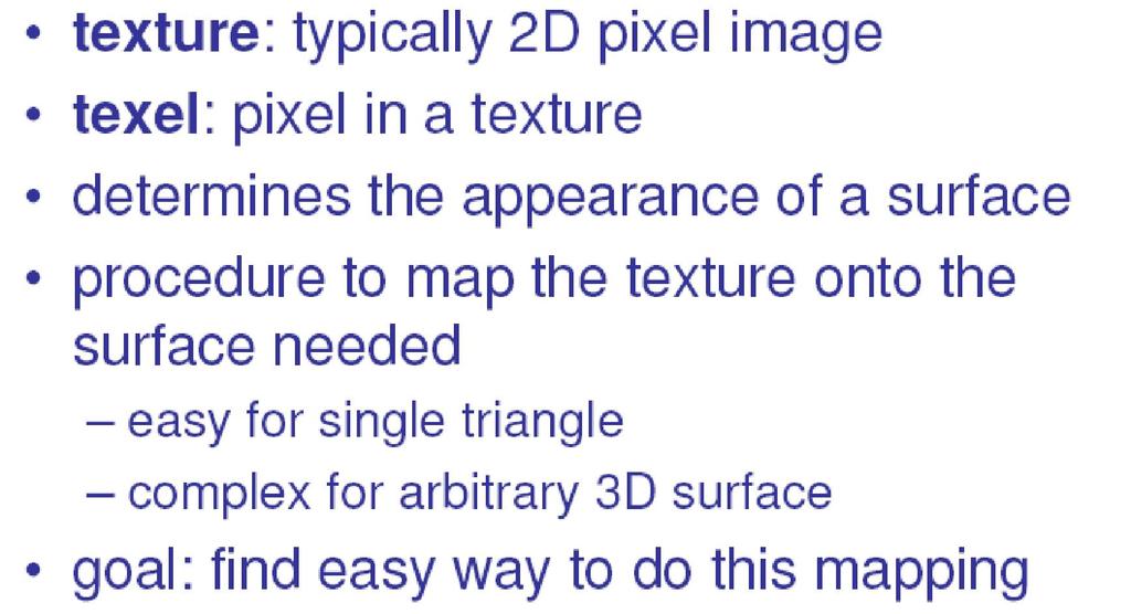 22 Texture Mapping How-To [1]: Goals and Texture Elements (Texels) Adapted