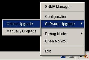 3.4. Software Update Software upgrade includes online and manually updates: Online