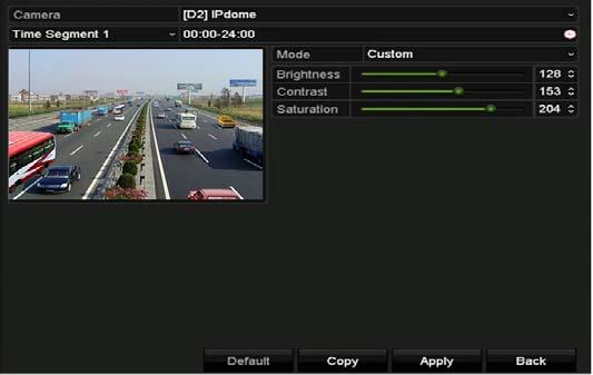 Figure 13 6 Image Settings Interface (IP Camera) Step 3 Select the camera to set image parameters.