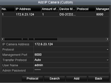 Figure 2 38 Select Multiple Channels OPTION 2: Step 1 On the IP Camera Management interface, click the Custom Adding button to pop up the Add IP Camera (Custom) interface.