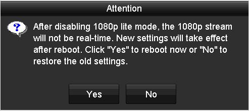 Menu > Record Step 2 Click Advanced to enter the advanced interface. Step 3 Uncheck the checkbox of 1080P Lite Mode and click Apply.