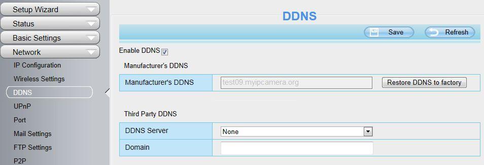 Click Enable DDNS and click Save.