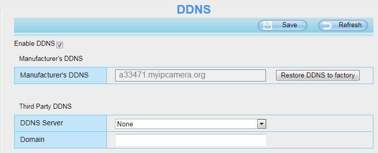 Figure 4.23 Now you can use http:// Domain name + HTTP Port to access the camera via internet. Take hostname a33471.myipcamera.org and HTTP Port no.