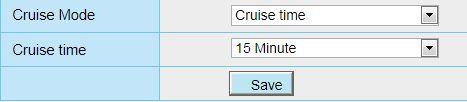 Cruise time: Select Cruise time from Cruise Mode drop-down, then you can set the Cruise
