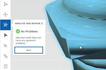 Manually refine model geometry Sometimes, Print Studio may not be able to repair issues