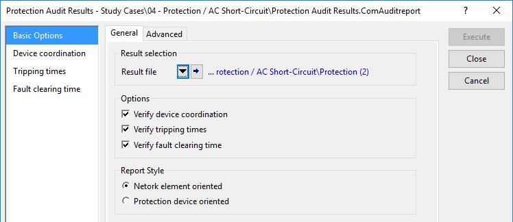 4.7 Protection 4 ANALYSIS FUNCTIONS Results can be checked against: Fixed coordination margin Coordination