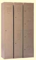 x 900w x 300d FI4086B Metal Lockers Grey or Beige Single door with hanging rail & 1 shelf