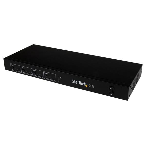 4x4 HDMI Matrix Switcher and HDMI over HDBaseT CAT5 Extender - 230ft (70m) - 1080p Product ID: ST424HDBT This HDBaseT HDMI Matrix Switch and Cat5 extender is an all-in-one digital signage solution