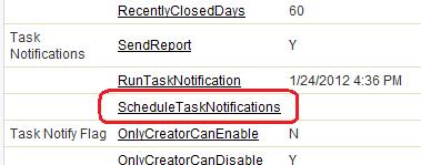 Schedule Task Notifications To ensure that overdue notifications are generated on a consistent and timely basis, the Task