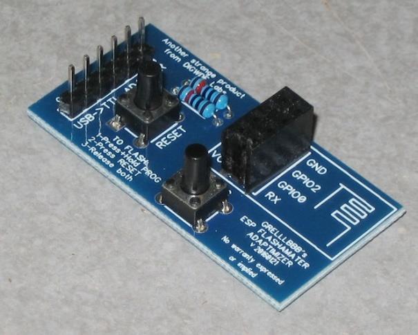 It uses an inexpensive USB-TTL Adapter as its interface to the computer, and works extremely well with the Arduino compiler/ide which is used to modify, compile and flash the firmware into the