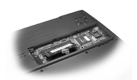 Memory Module, Modem, Optical Drive, and Floppy Drive: Dell Latitude V710/V740 Service Manual 4. Replace the cover and screw: a.
