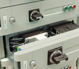 Main Power Terminal Block - can be shrouded to provide Form 4b form of separation Distribution Busbar