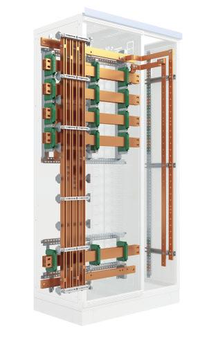 Main Busbar System The Power Xpert CX main busbars are arranged in a separate compartment to ensure the right form of separation and internal degree of protection.