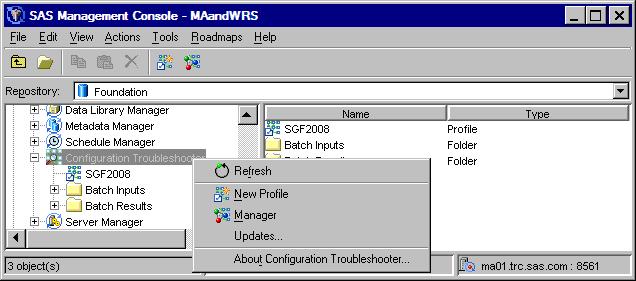 THE CONFIGURATION TROUBLESHOOTER MANAGER The Configuration Troubleshooter Manger allows you to view all of the rules at once, create and name your own models by grouping rules as you like, and even