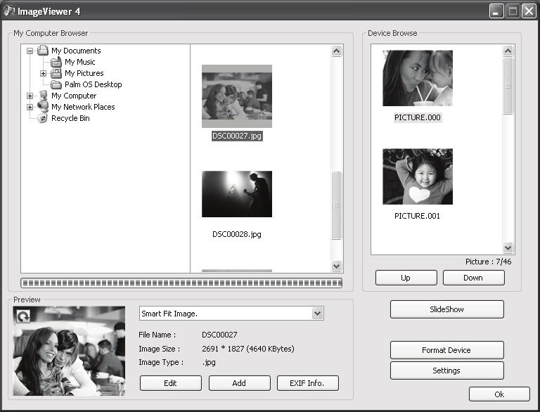 Editing photos You can change the way your photos are displayed on the key chain by using zoom, rotate, and