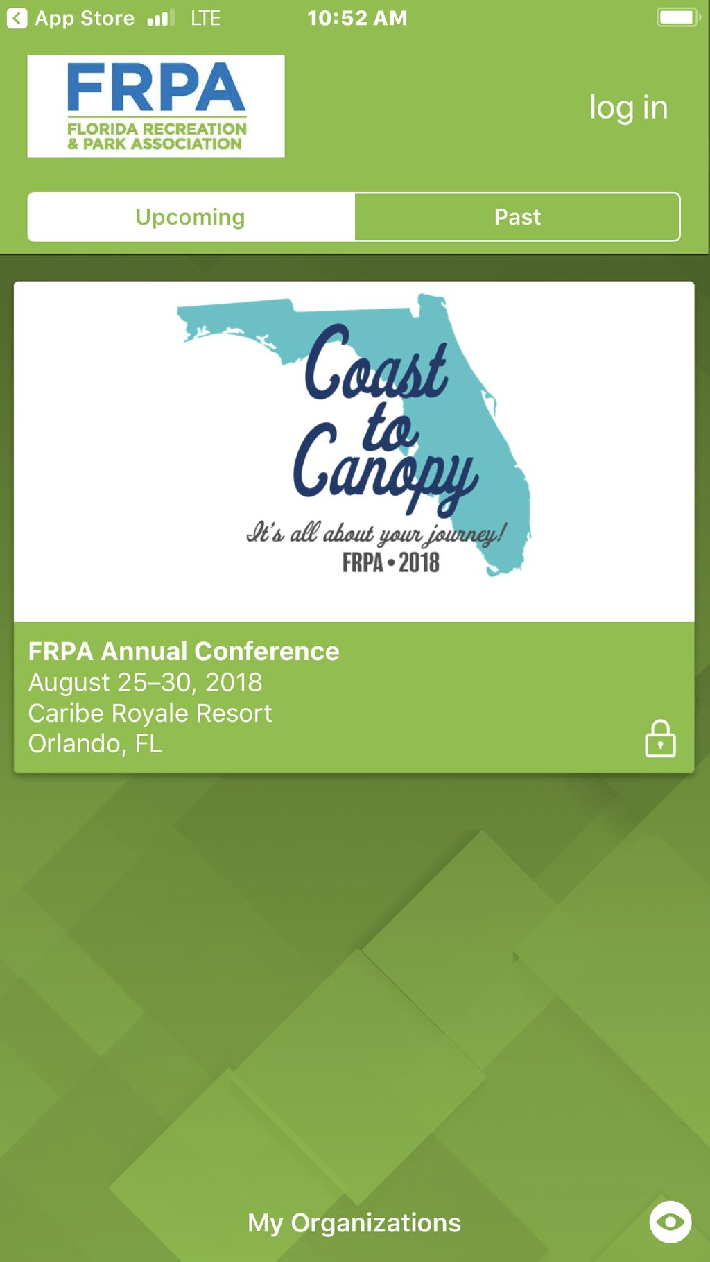 Select 2018 Conference Any current FRPA event will