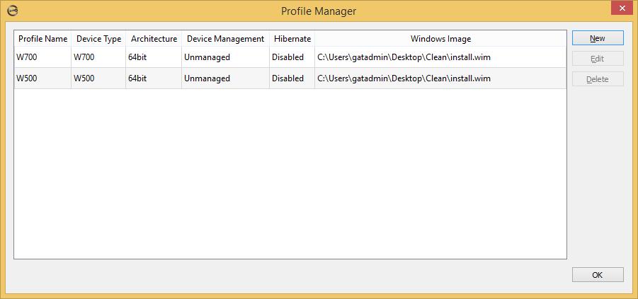 MANAGING PROVISIONING PROFILES Creating profiles CREATING PROFILES Before you create a profile, ensure that the Windows To Go image file (.wim) is accessible from the Provisioning computer.