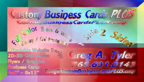 Custom Business Cards Plus Greg A.