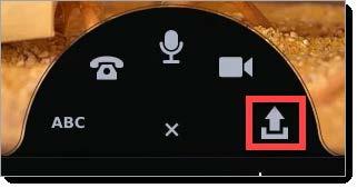 VoiceThread 17 of 31 8. You may want to upload an existing video comment to your presentation. You can do this with the icon of the arrow pointing up.