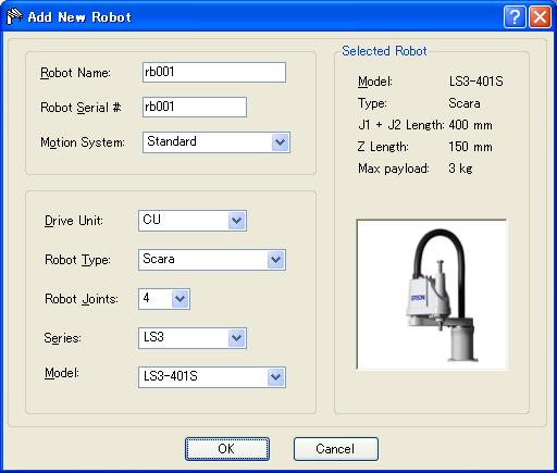 4.3 Robot configuration 4.3.1 Adding a robot Add a robot configured for the previous RC90 Controller. (1) Select the EPSON RC+ 7.0 menu-[setup]-[system Configuration].