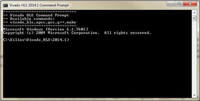 Exercise 3A: Creating Projects in Vivado HLS (j) First, close the Vivado HLS GUI. We will now open the Vivado HLS Command Prompt.