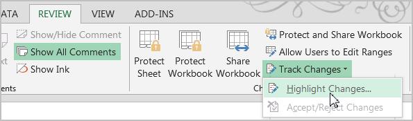 Change tracking is especially useful when several users edit a workbook. When you turn on Track Changes, your workbook will be "shared" automatically.