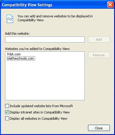 Compatibility View Internet Explorer 8 is a new release and some websites may not yet be ready for IE 8.