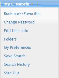 Save Search To save the Search Results List, and retrieve it whenever you need by clicking on Search History link in the same list. - From the Result List Screen, click Save Search.