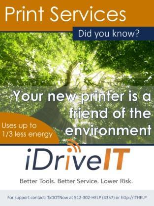 3 Managed Print Services is bringing best-in-class printing services to TxDOT while decreasing cost Confirmed opportunity to