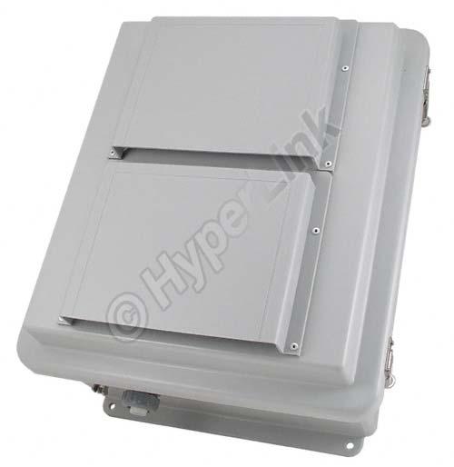 Power-Over-Ethernet (PoE) Weatherproof 14 x12 x7 Mounting Plate and Cooling Fan Model: NB141207-40F Applications and Features Applications: Remote Wireless LAN WiFi equipment installations using