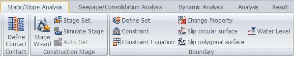 Static / Slope Analysis > Boundary > Water Level > Edge Select Target Edge(s) > Select edges to