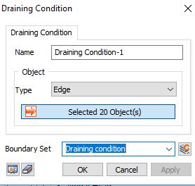 0 Define Boundary Condition (Consolidation) Seepage/Consolidation Analysis > Boundary > Draining Condition Type Edge