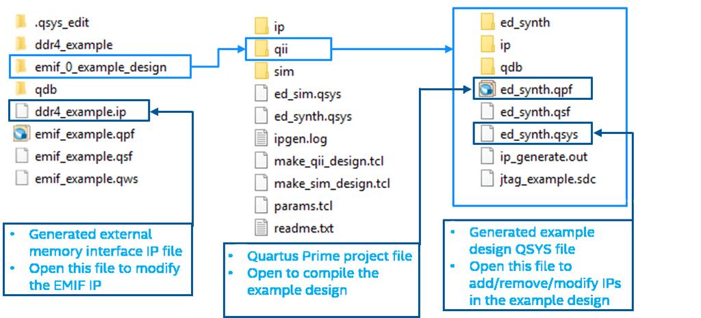 4. Specify a directory for the EMIF design example and