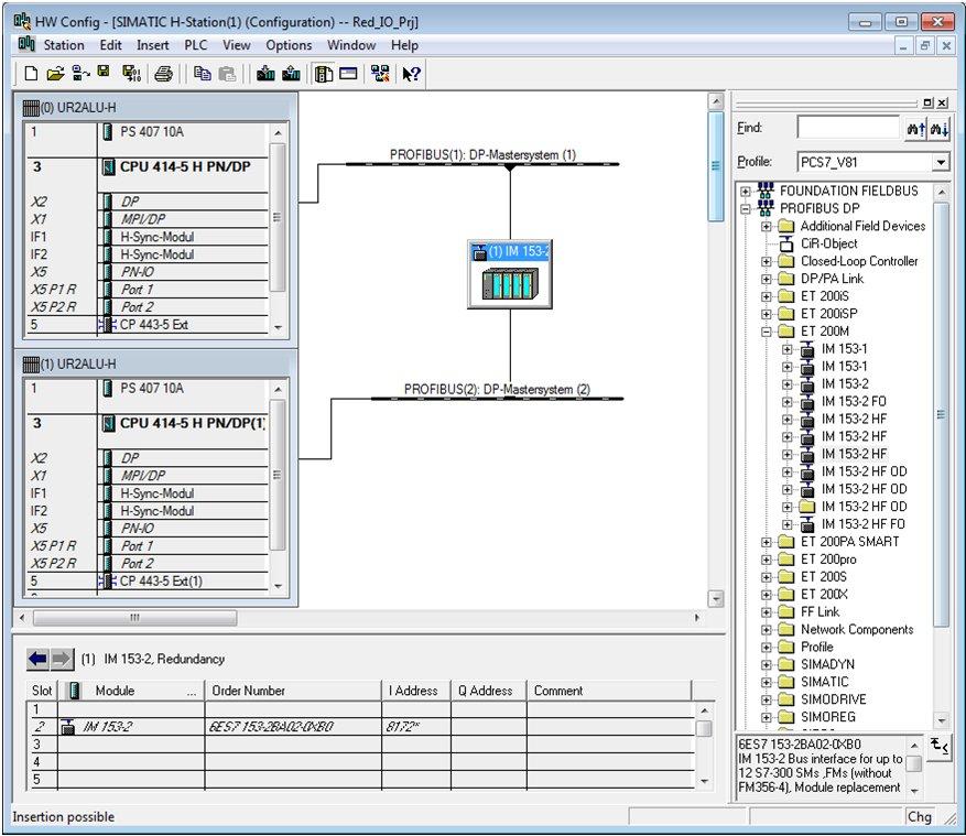 3 Configuring the redundant peripherals 3.3 Configuring the signal modules Activity Screenshot 7. Enter the address in the dialog box "PROFIBUS IM 153-2 Interface Properties" and click "OK".