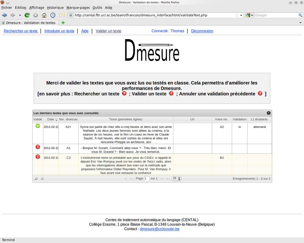 Dmesure as a collaborative platform