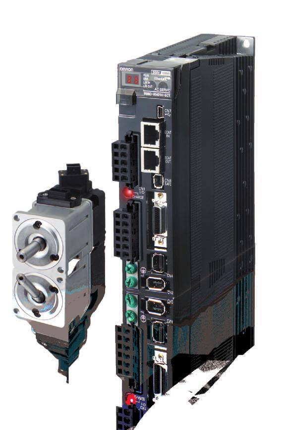 Up to 50% cabinet size reduction 40% smaller drive Extra 10% saving thanks to side by side mounting EtherCAT connectivity Compliant with CoE -CiA402 Drive Profile- Cyclic synchronous Position,