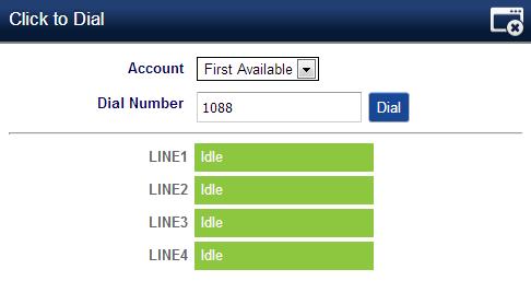 Figure 10: Click To Dial feature Edit contacts Users can navigate under the web GUI menu «Phonebook Contacts» and edit all the related settings to each contact.