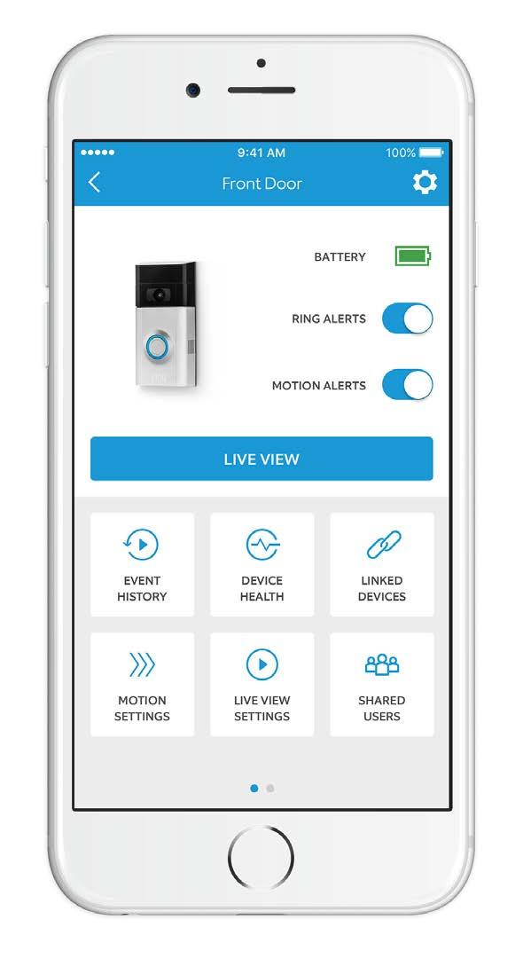 Select your Ring Doorbell in the Ring App Answering your Door Ring Video Recording This will bring you to the Device Dashboard, where you can change settings and access various features.