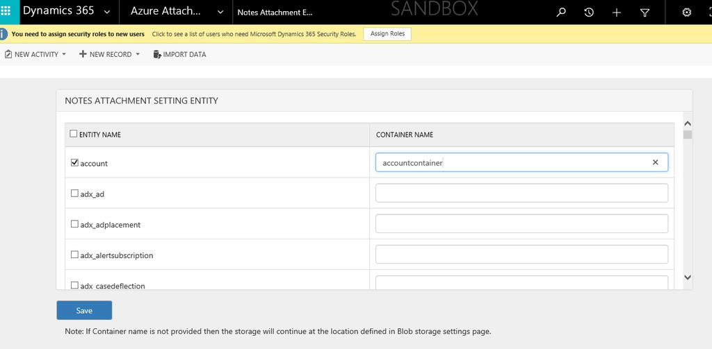 Eg: When a Production CRM instance data is copied and created a sandbox instance (along with Azure Attachment Storage Configuration) automatically the reference between attachments in sandbox CRM,