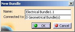 Creating the Electrical Bundle Page 20 This task shows you how to create an electrical bundle. A bundle or electrical bundle is a document containing wires. Open the StartupSession.