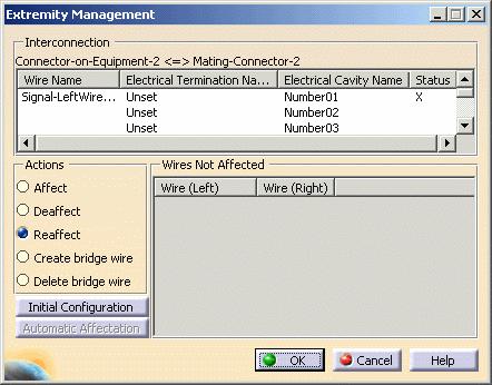 Page 45 5. Select Connector-on-Equipment.2 and click the Extremity Management button.